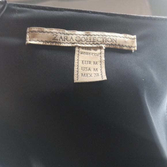 Zara Sleeveless Little Black Dress LBD Medium - Picture 5 of 5